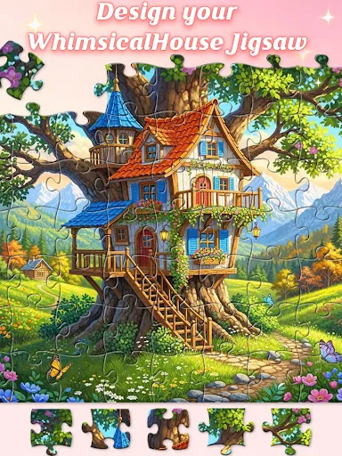 Whimsical House Jigsaw screenshot