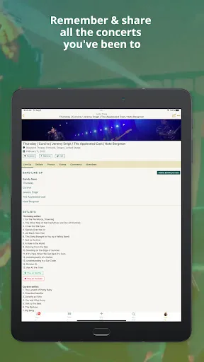 Concert Archives screenshot