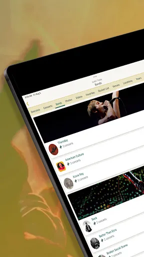 Concert Archives screenshot