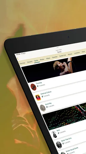 Concert Archives screenshot