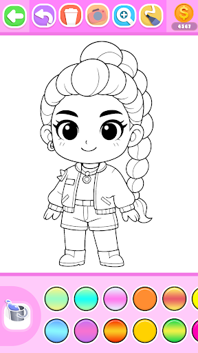Princess Coloring Book Glitter screenshot