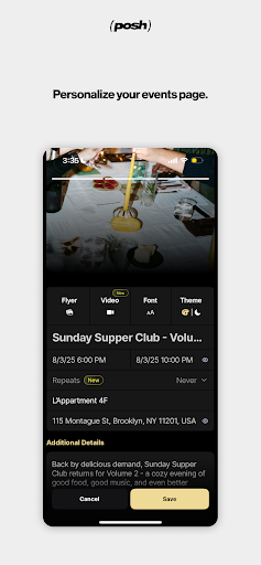 Posh – Create & Find Events screenshot