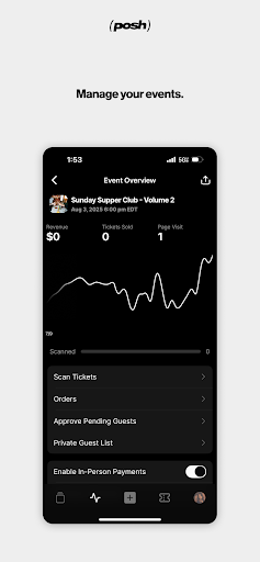 Posh – Create & Find Events screenshot