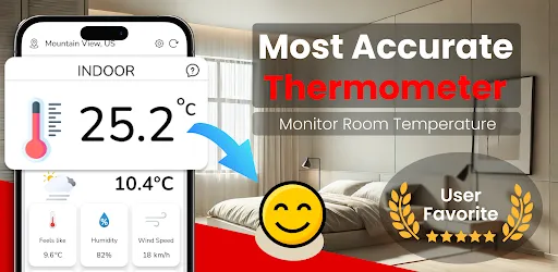 Real thermometer: Temperature screenshot