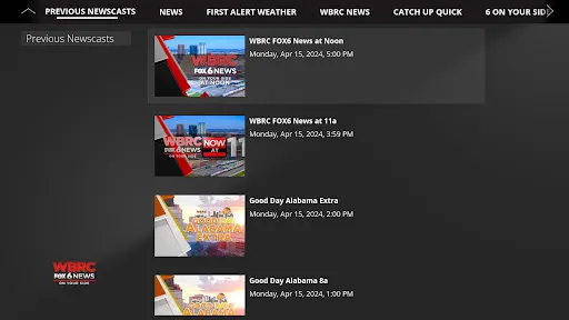 WBRC 6 News screenshot