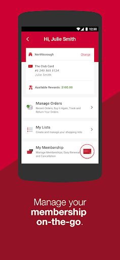BJ's Wholesale Club screenshot