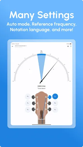 Guitar Tuner - LikeTones screenshot