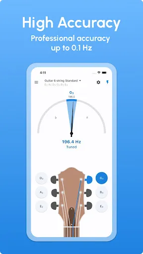 Guitar Tuner - LikeTones screenshot