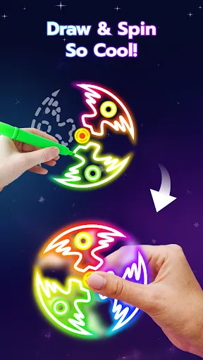 Glow Art: Finger Spinner screenshot