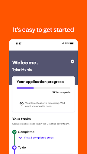 Grubhub for Drivers screenshot