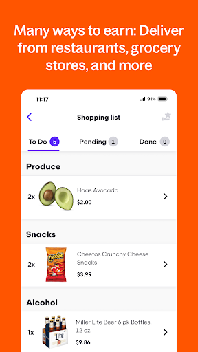 Grubhub for Drivers screenshot