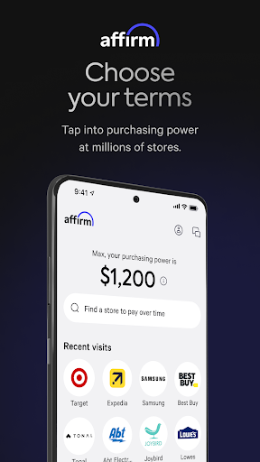 Affirm: Buy now, pay over time screenshot