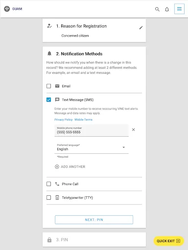 VINELink screenshot