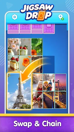 Jigsaw Drop: Solitaire Puzzle screenshot