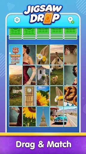 Jigsaw Drop: Solitaire Puzzle screenshot