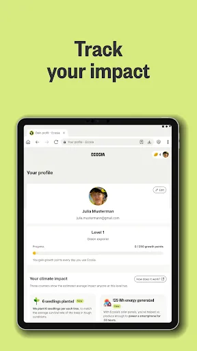 Ecosia: Search to plant trees screenshot