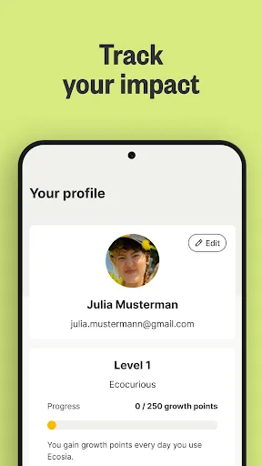 Ecosia: Search to plant trees screenshot