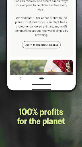 Ecosia: Search to plant trees screenshot