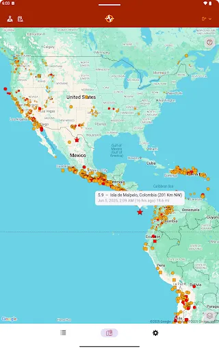 Earthquake screenshot