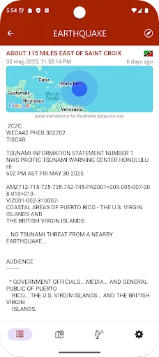 Earthquake screenshot