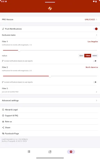 Earthquake screenshot