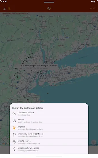 Earthquake screenshot