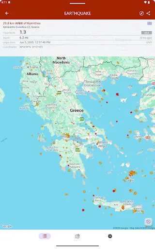 Earthquake screenshot