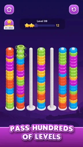 Nut Sort: Color Sorting Game screenshot