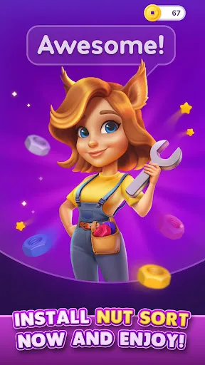Nut Sort: Color Sorting Game screenshot