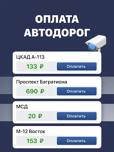 Штрафы ГИБДД официальные. ЦКАД screenshot