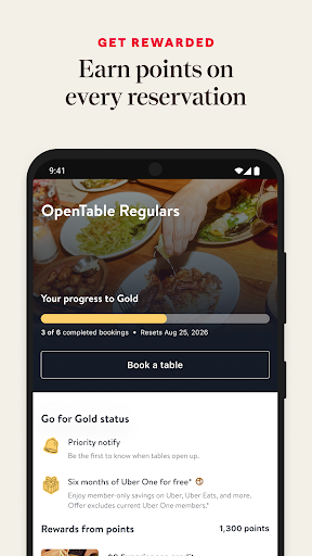 OpenTable screenshot