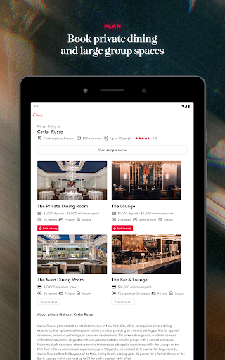 OpenTable screenshot
