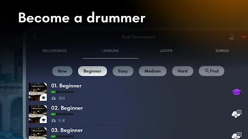 Real Percussion: drum set screenshot