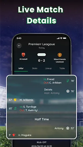 Live World Football Score screenshot
