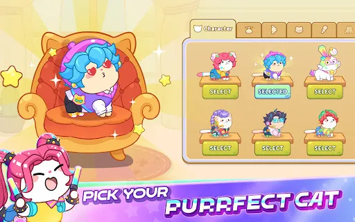 Cat Dash: Cute Cat Music Game screenshot