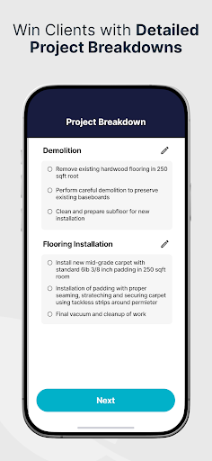 SimplyWise Cost Estimator screenshot