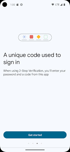 Google Authenticator screenshot