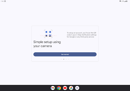 Google Authenticator screenshot