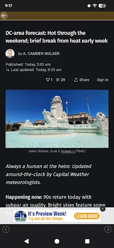 Capital Weather screenshot