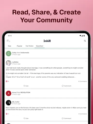 Inkitt: Books, Novels, Stories screenshot