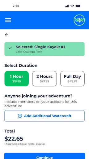 Whenever Watersports screenshot