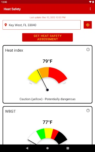 Heat Safety: Heat Index & WBGT screenshot
