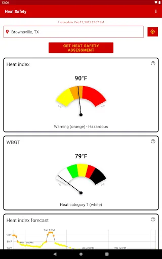 Heat Safety: Heat Index & WBGT screenshot
