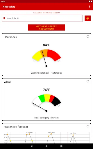Heat Safety: Heat Index & WBGT screenshot