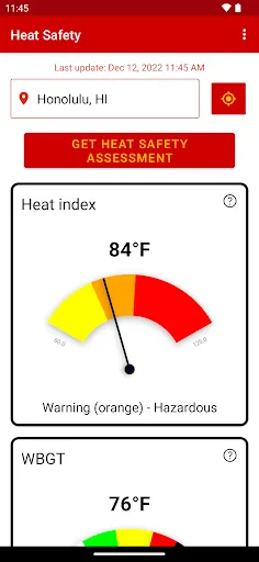 Heat Safety: Heat Index & WBGT screenshot
