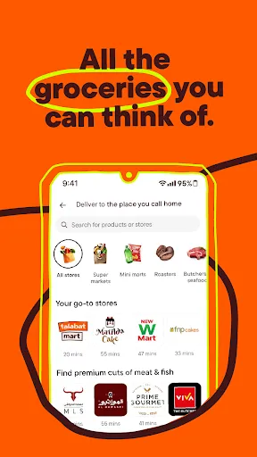 talabat: Food, grocery & more screenshot