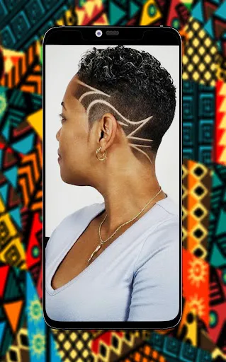 Black Women Line Hairstyles screenshot