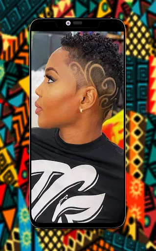 Black Women Line Hairstyles screenshot