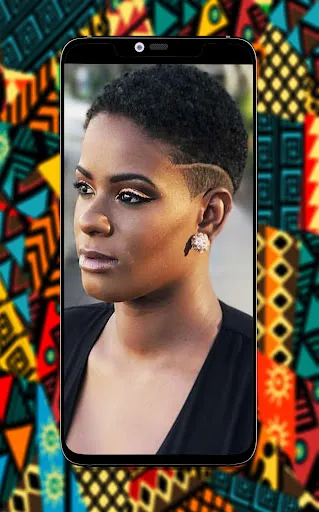 Black Women Line Hairstyles screenshot