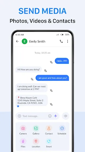 Messages screenshot